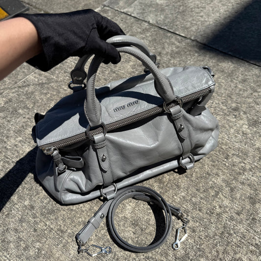 Miu Miu Vitello Lux Leather Bow Satchel