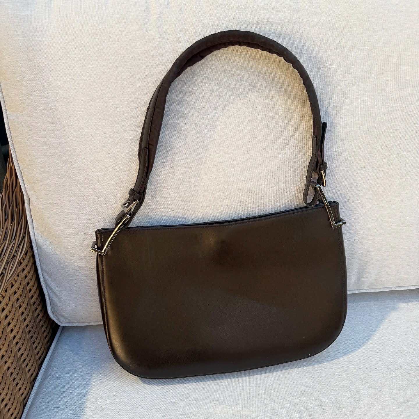 Gucci Brown Patent Leather Hobo