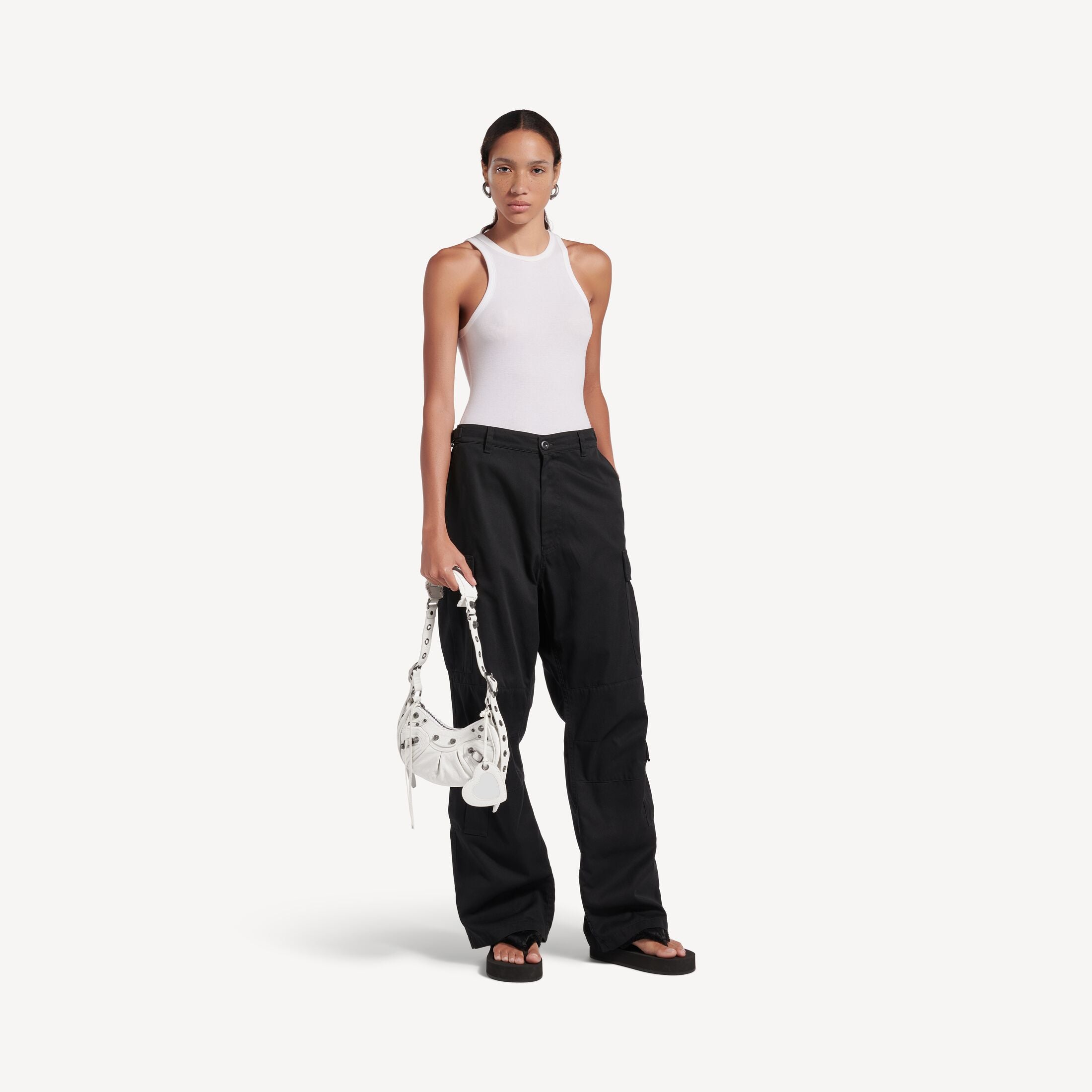 Balenciaga Cagole Shoulder Bag Xs in White