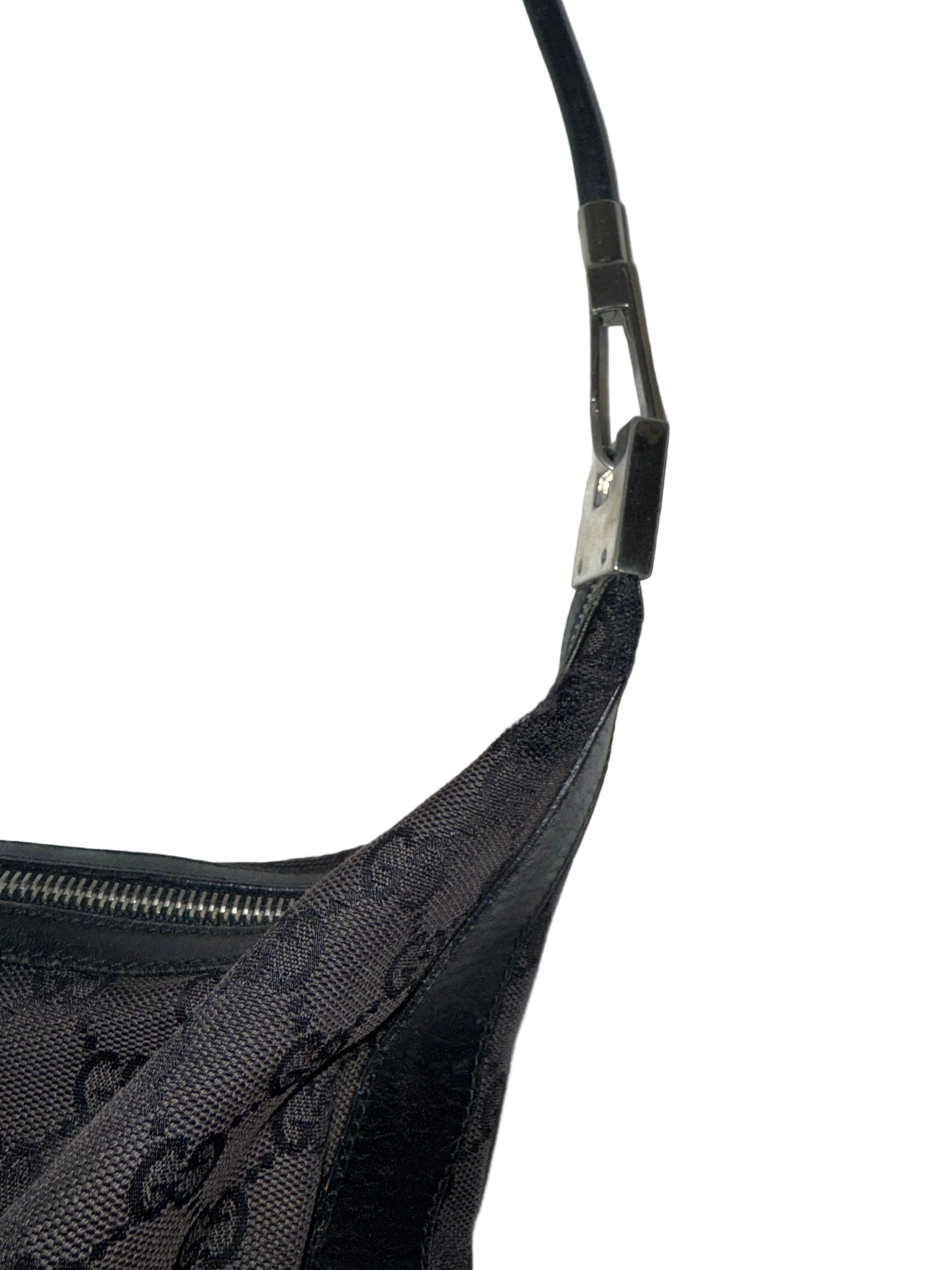 Gucci Clasp Handle Hobo GG Canvas