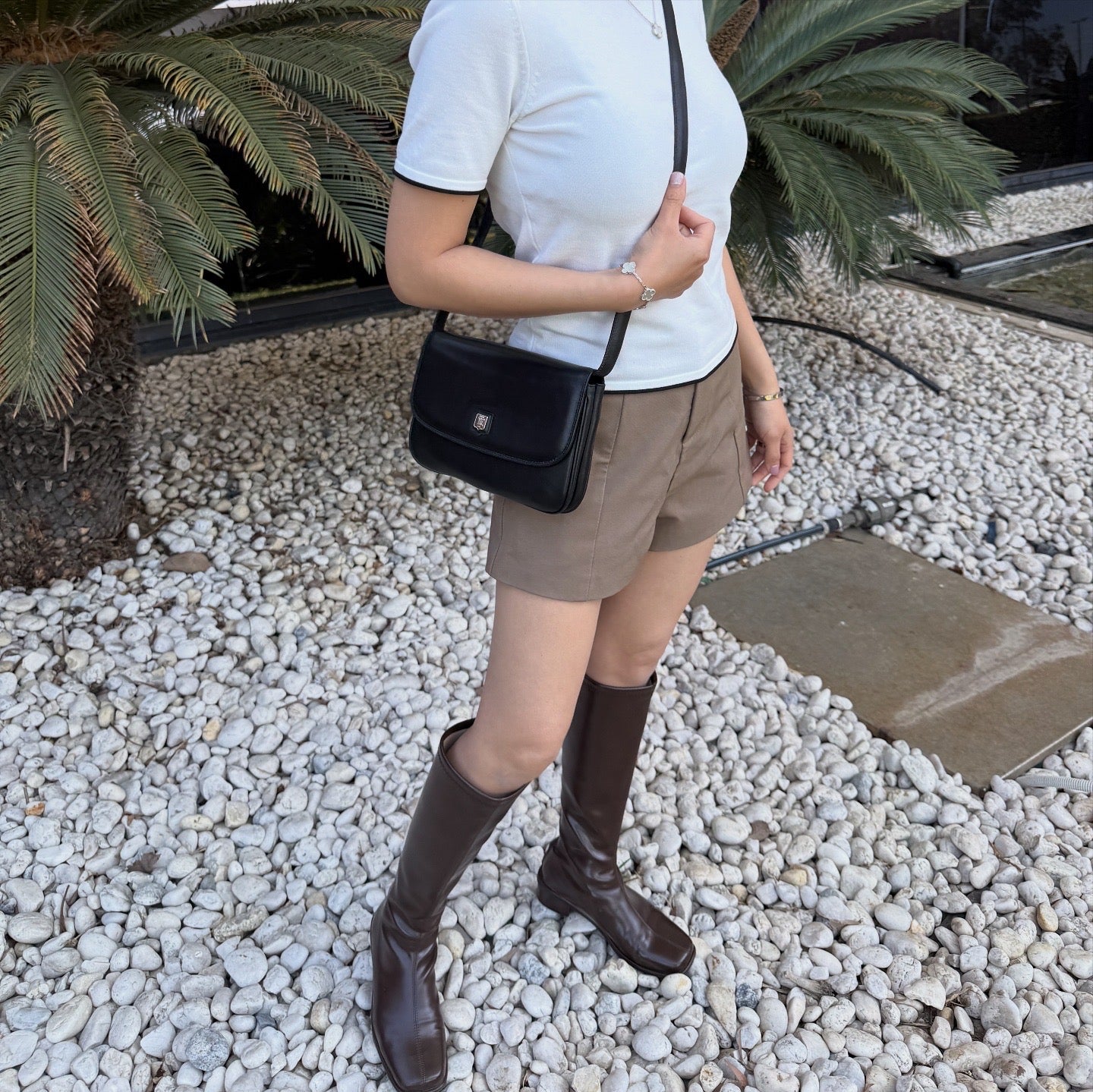 Celine Classic Black Leather Bag