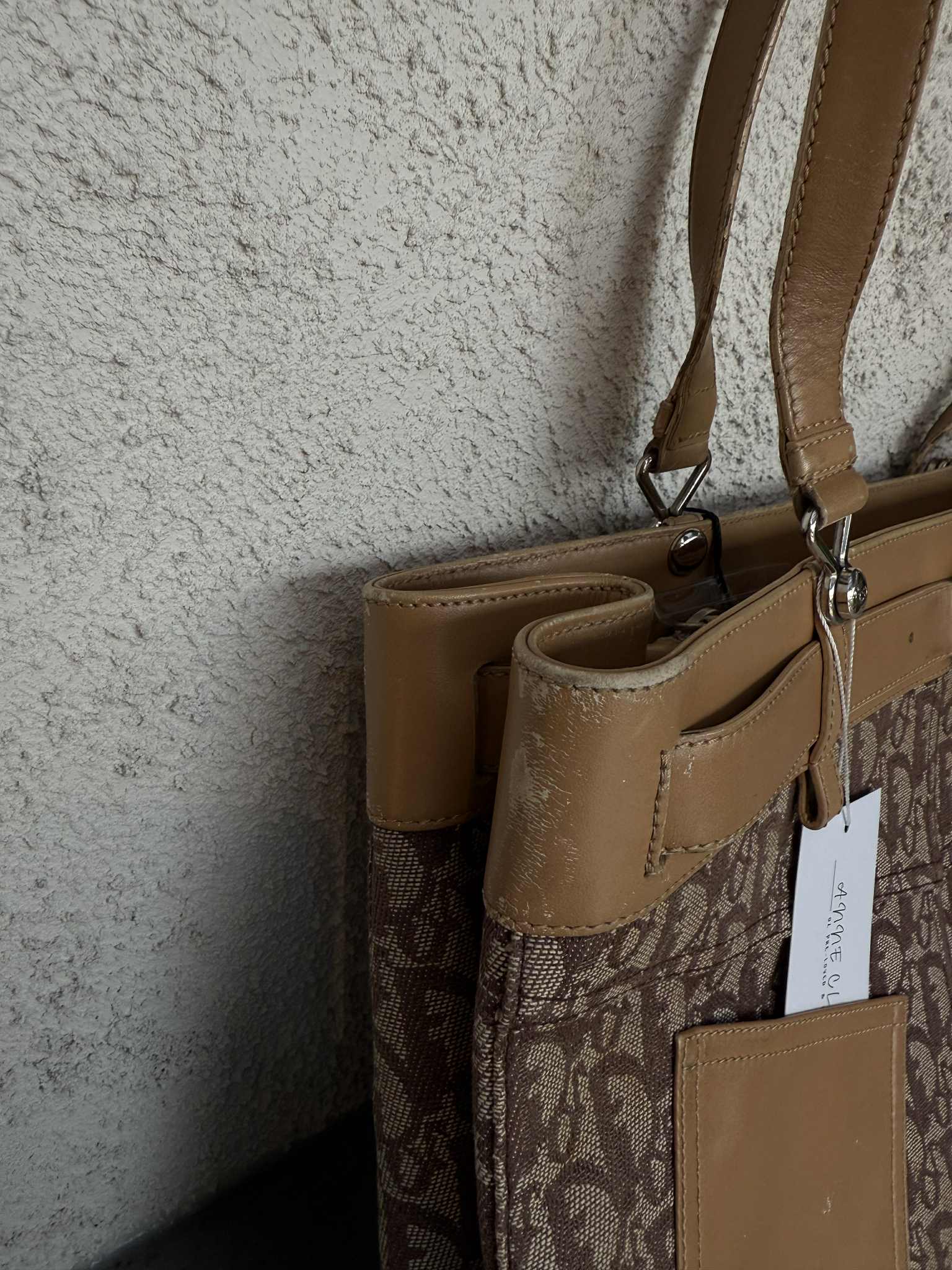 Christian Dior Brown Trotter Tote Handbag