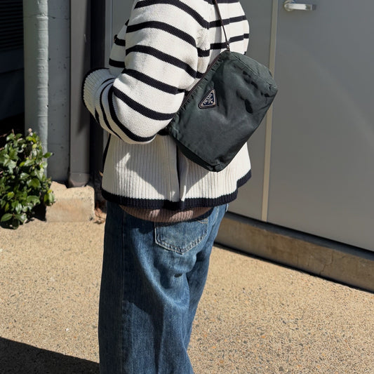 PRADA Pouch Nylon Green