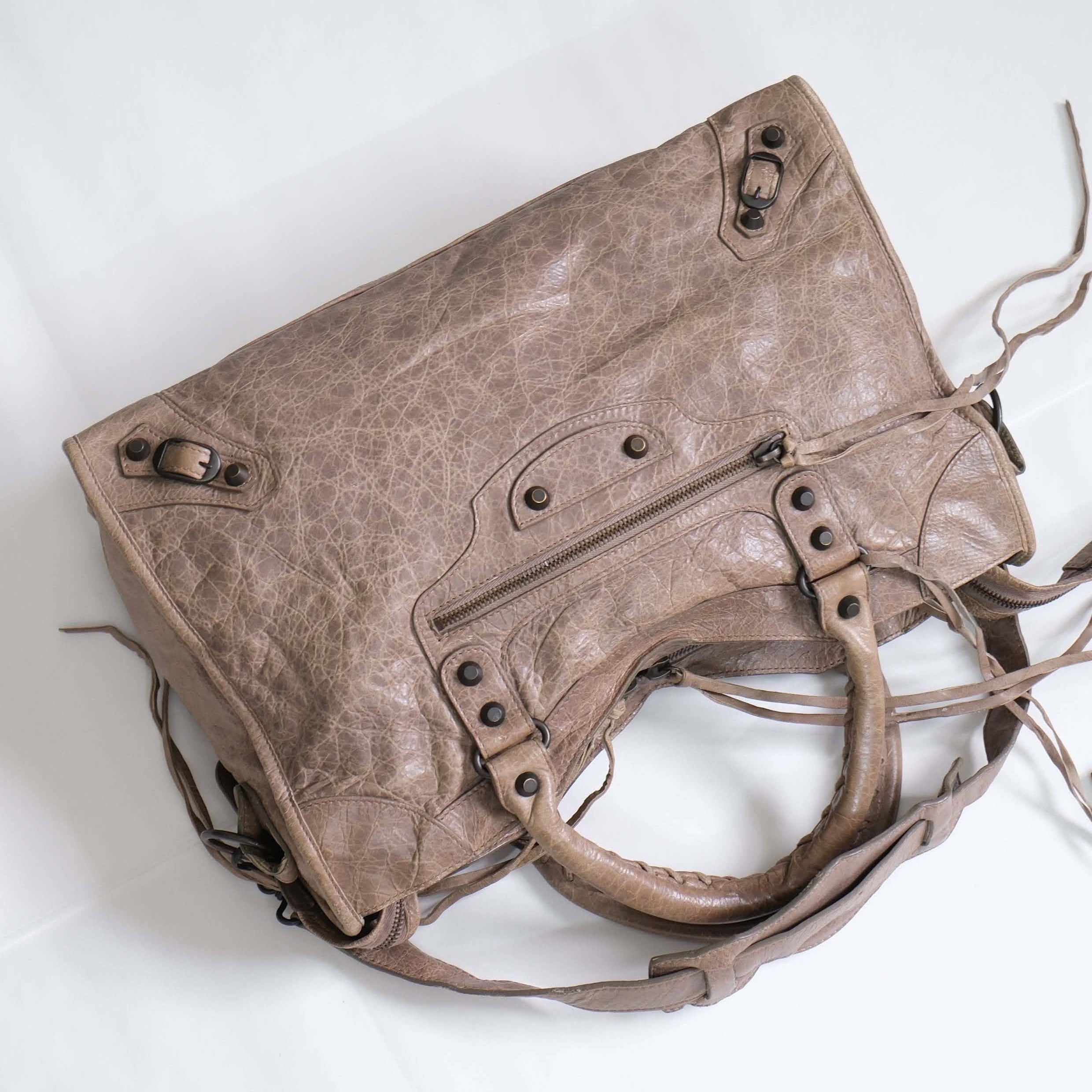 Balenciaga Le City Medium Bag in Light Brown