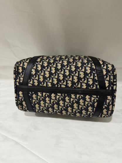 Dior Blue Canvas Bowling Bag