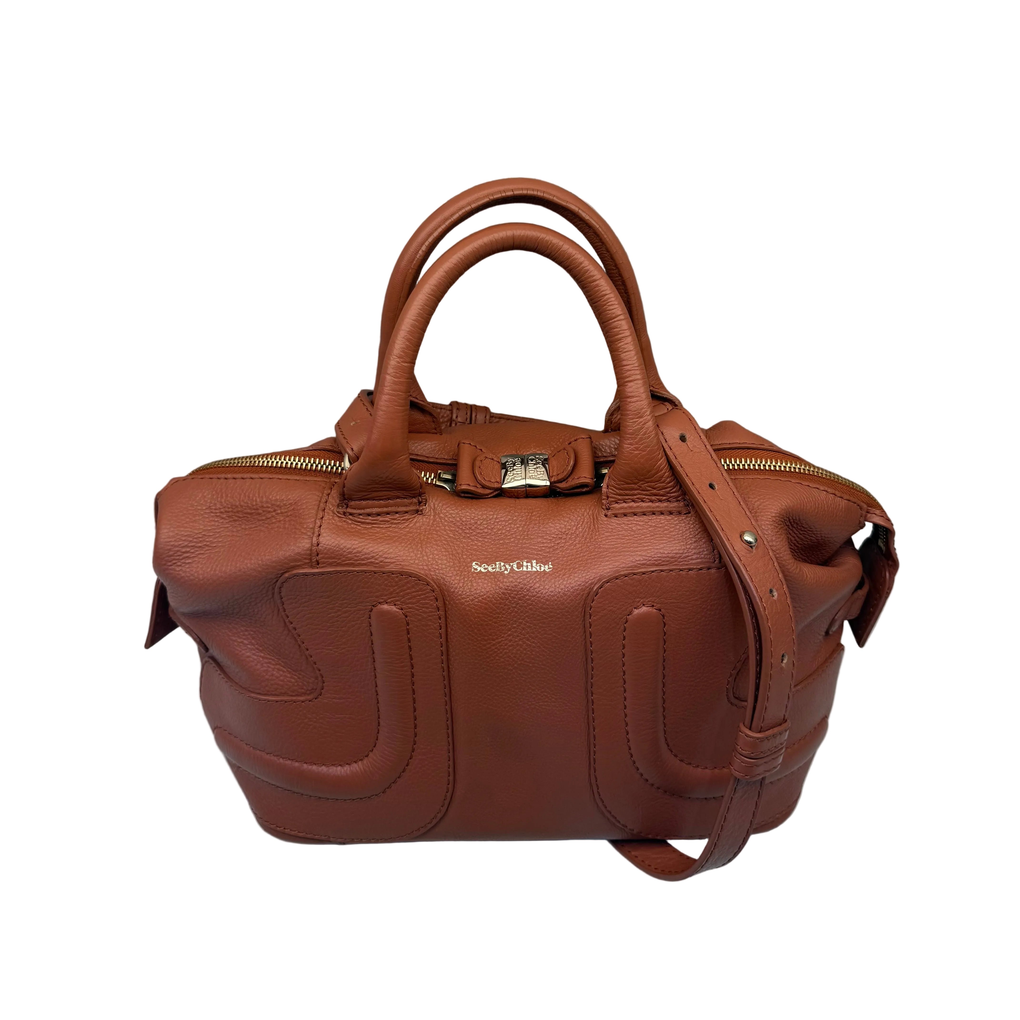 See By Chloe Brown Leather Handbag
