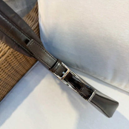 Gucci Brown Patent Leather Hobo