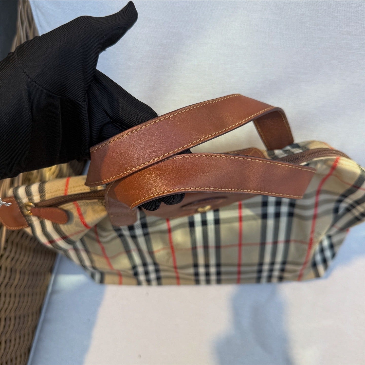 Burberry Nova Check Tote Bag