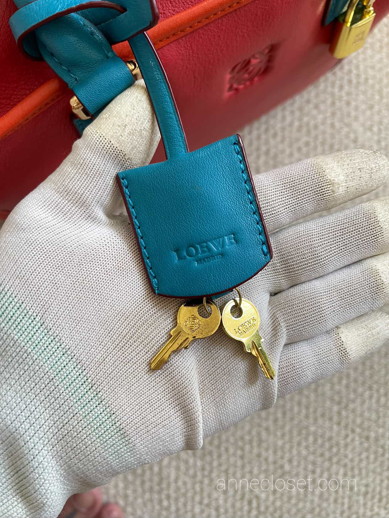LOEWE AMAZONA Red and Blue