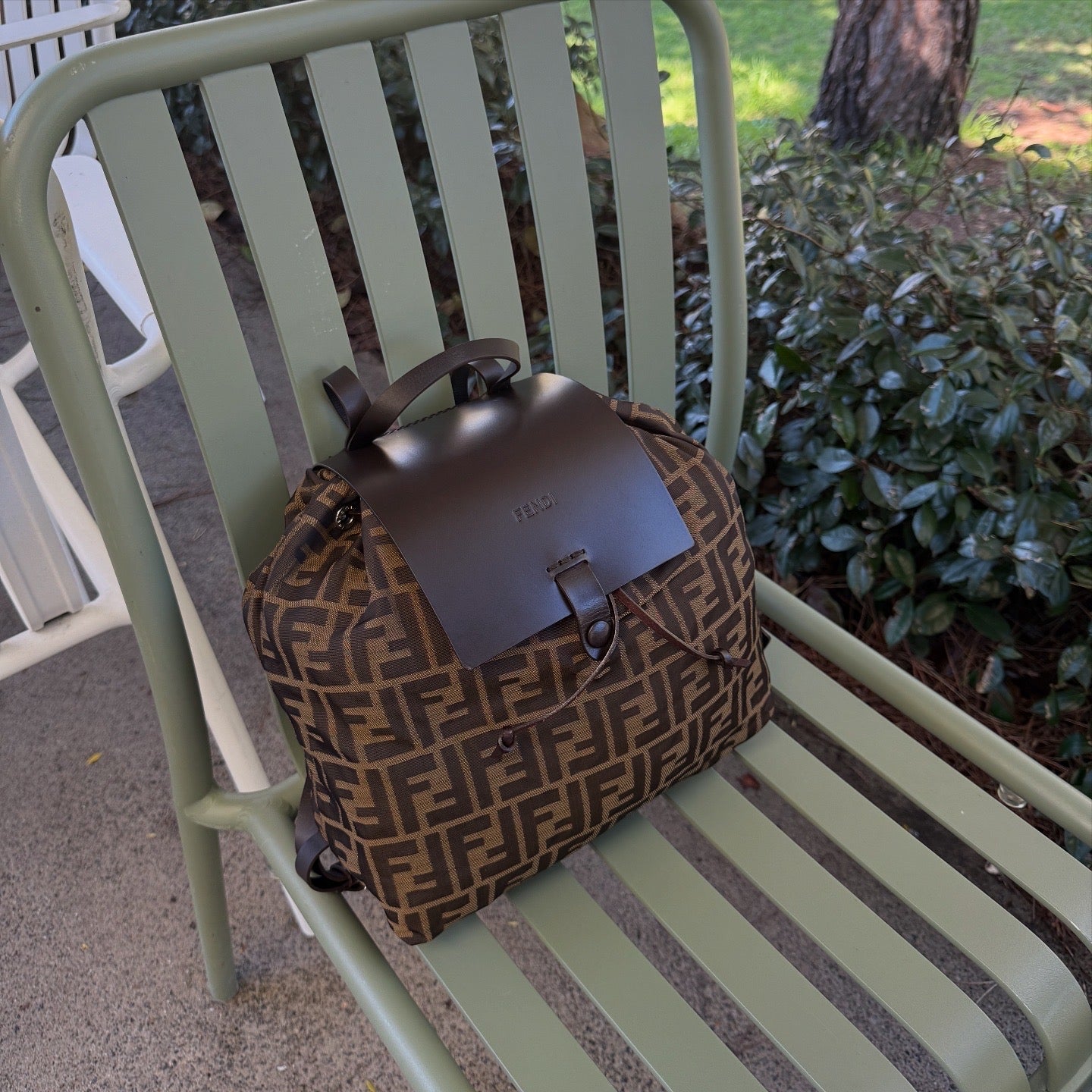 FENDI Zucca Backpack Brown
