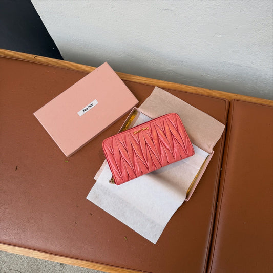 Miu Miu Leather Long Wallet
