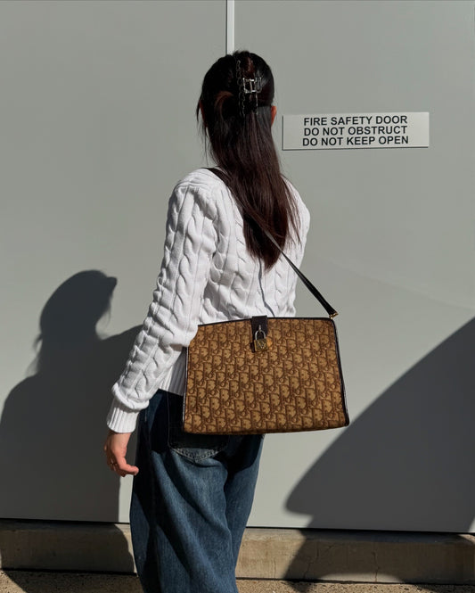 Christian Dior Vintage Trotter Canvas