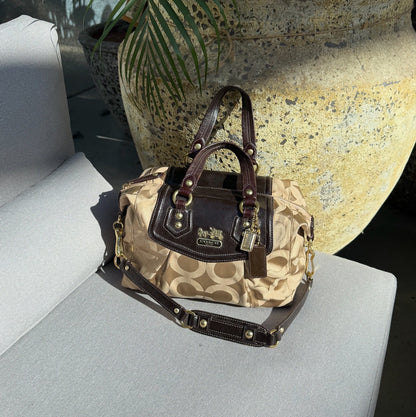 Coach Madison Signature Sabrina Satchel Bag