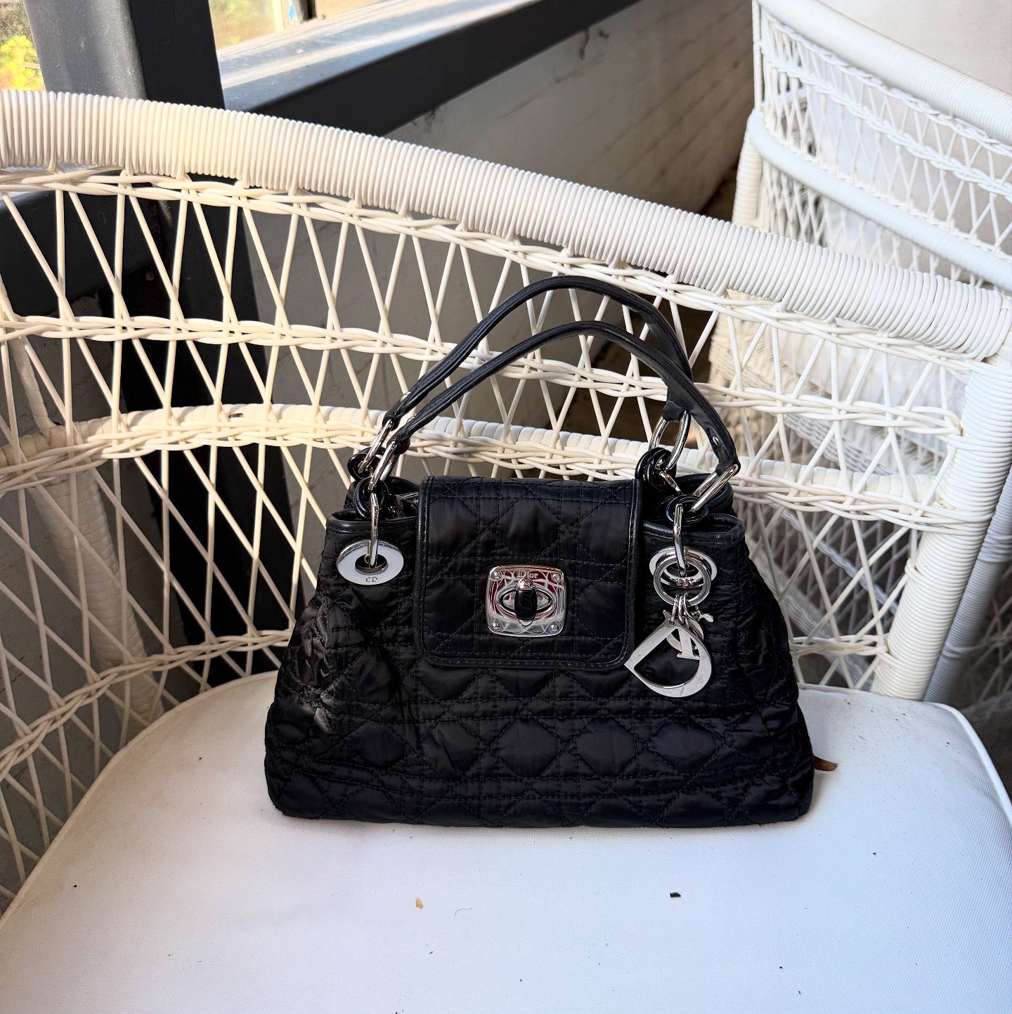 Dior Charming Nylon Cannage Tote