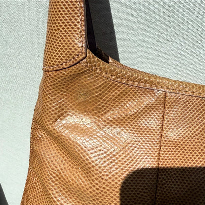 Gucci Jackie Vintage Lizard Shoulder Bag