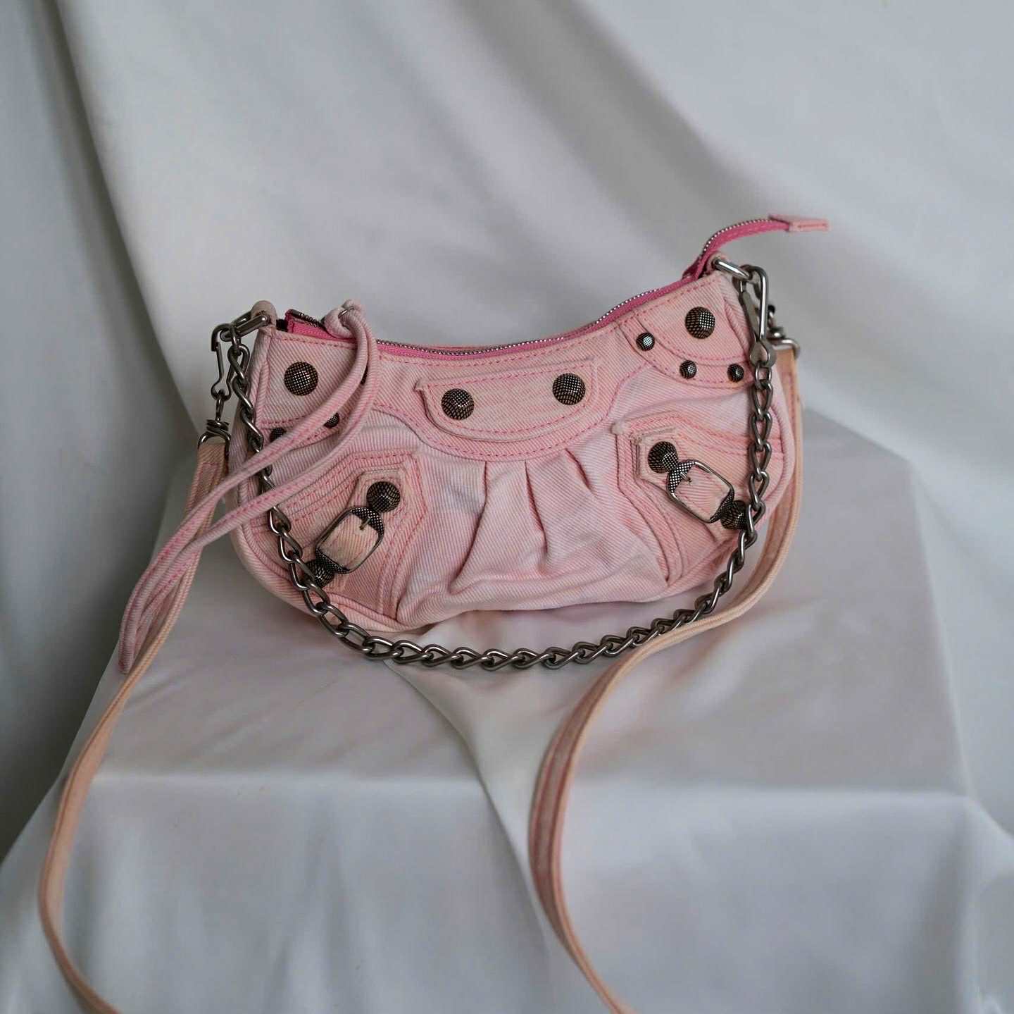 Balenciaga Le Cagole Pink Denim