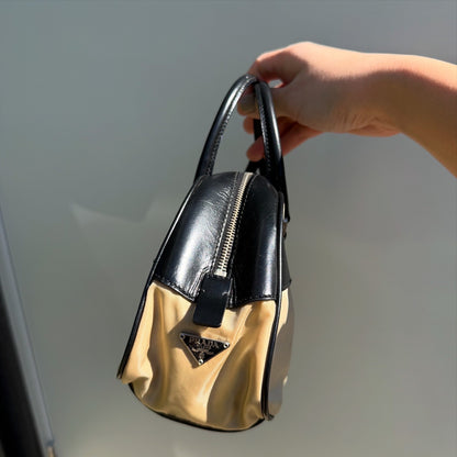 Prada Vintage Nylon Hand Bowling Bag