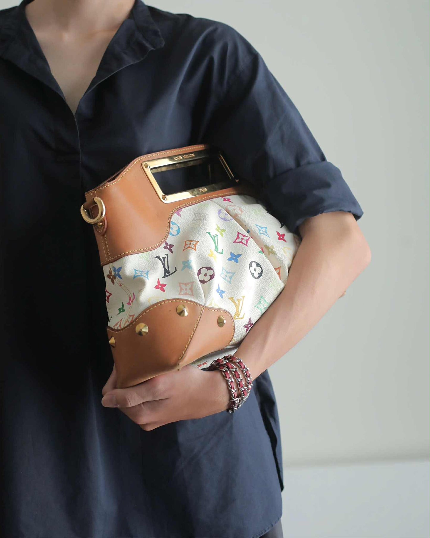 Louis Vuitton Judy Multicolore Monogram Canvas Bag