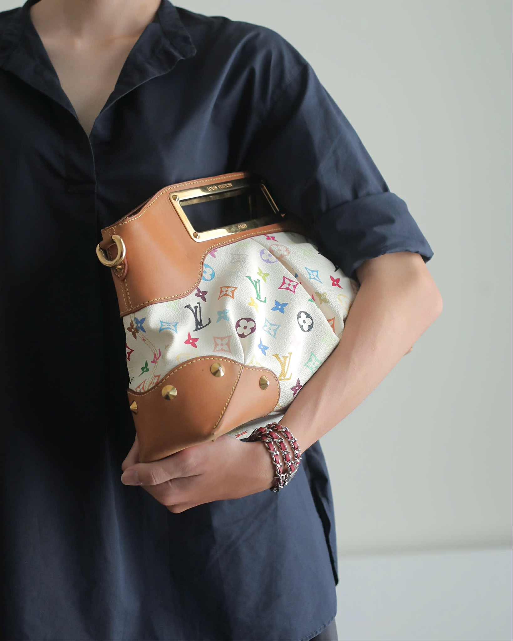 Louis Vuitton Judy Multicolore Monogram Canvas Bag