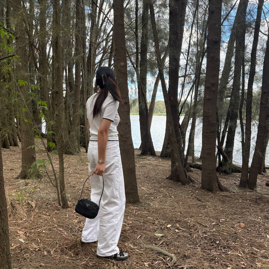 Prada Black Tessuto Shoulder Bag