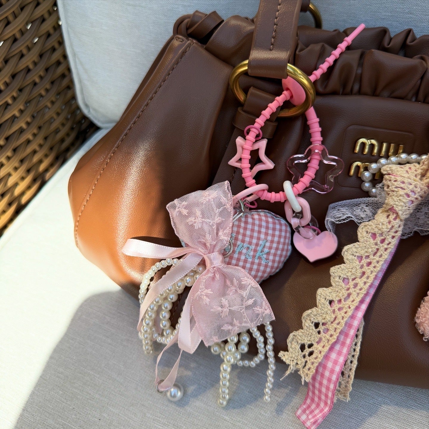 Cute Bow Bag Charm