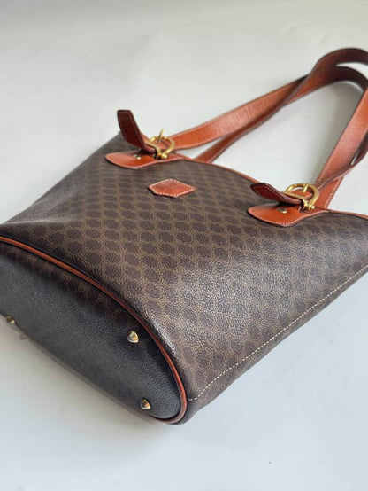 Celine 20th Century Macadam Coated Canvas tote bag