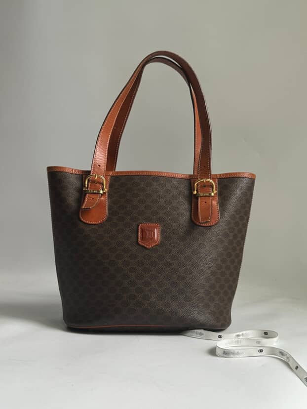 Celine 20th Century Macadam Coated Canvas tote bag