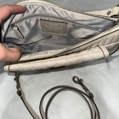 COACH White Leather Shoulder Bag