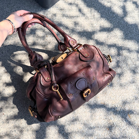Chloé Dark Brown Leather Paddington Satchel