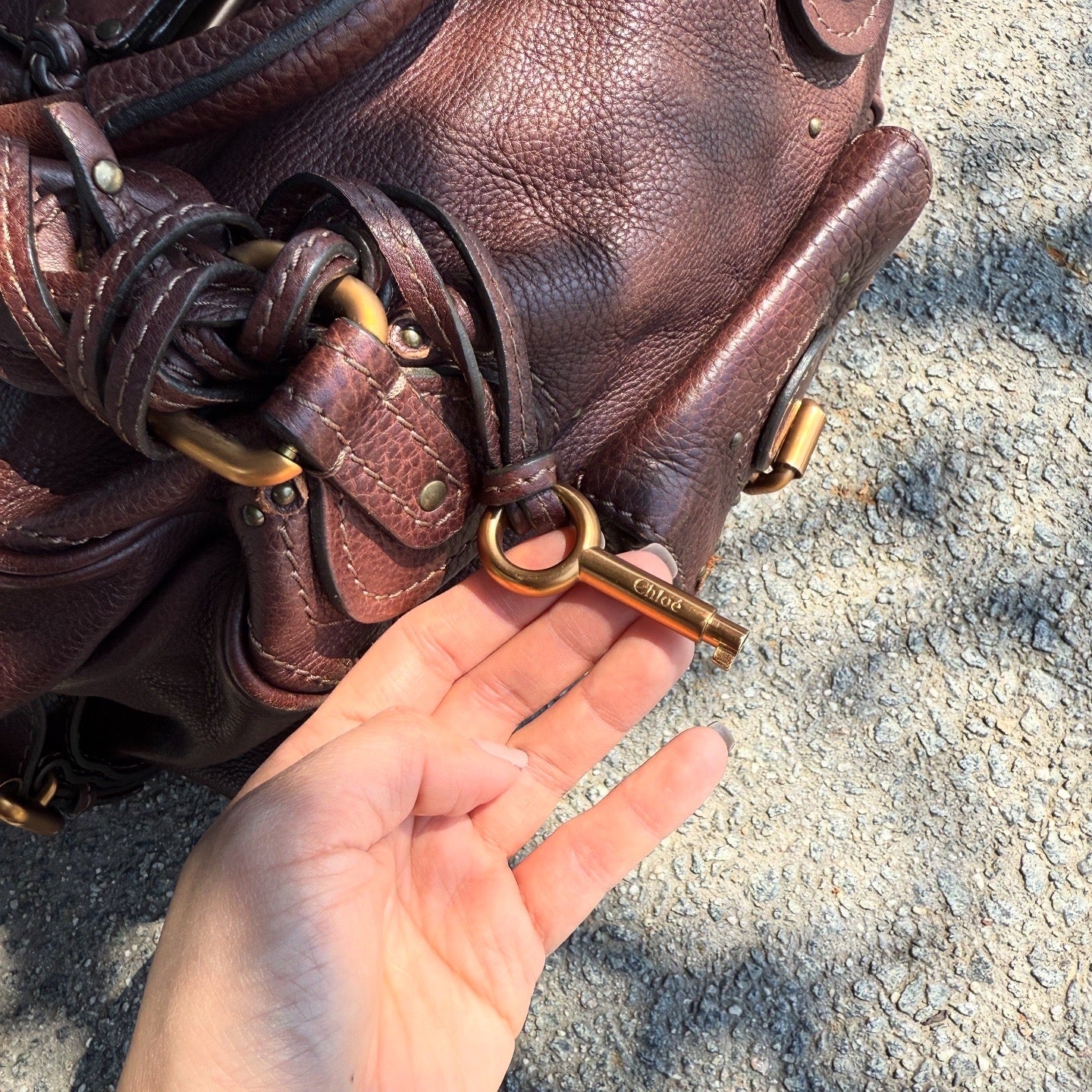 Chloé Dark Brown Leather Paddington Satchel