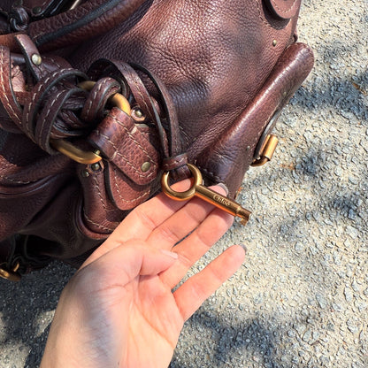 Chloé Dark Brown Leather Paddington Satchel