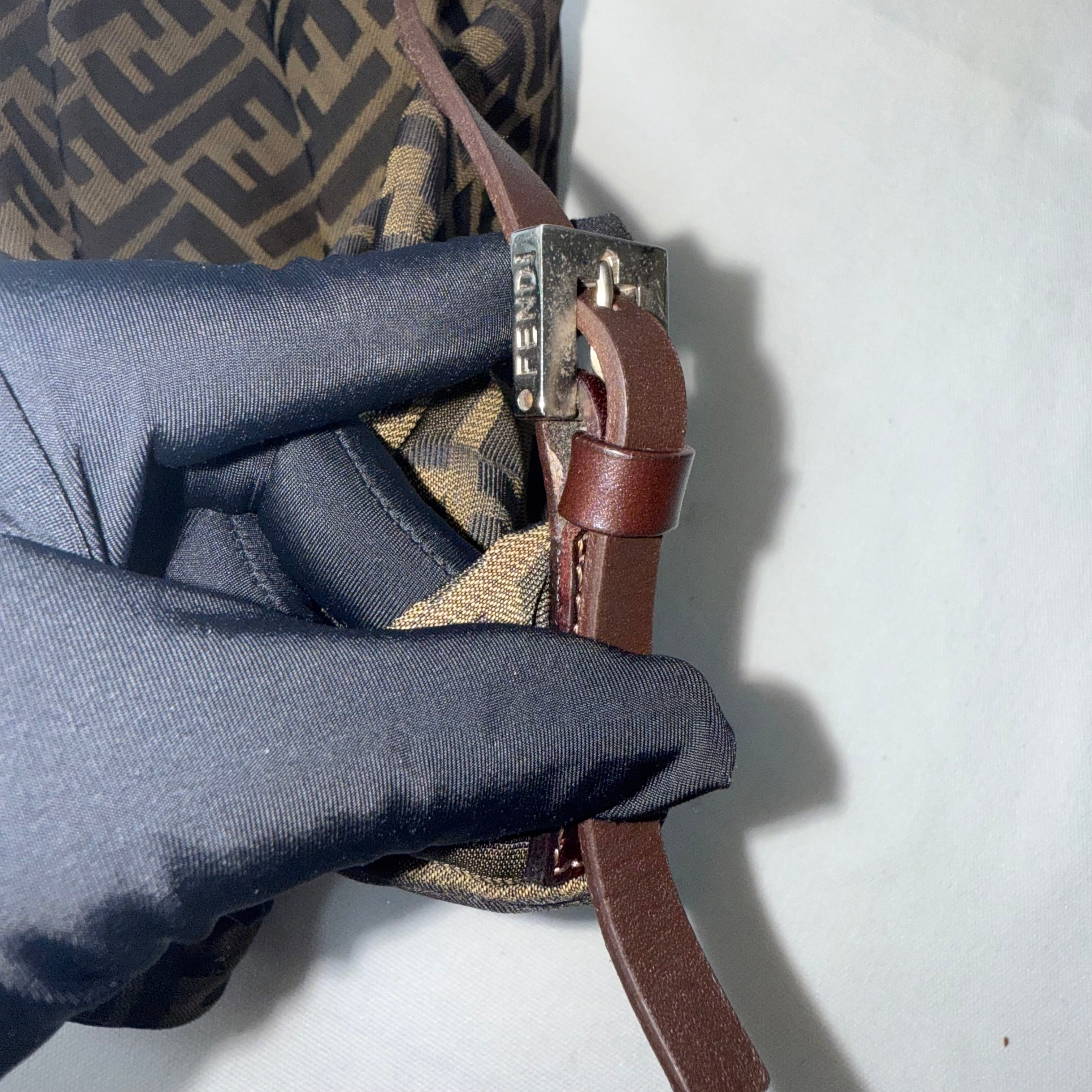 Fendi FF Zucca Canvas Shoulder Bag