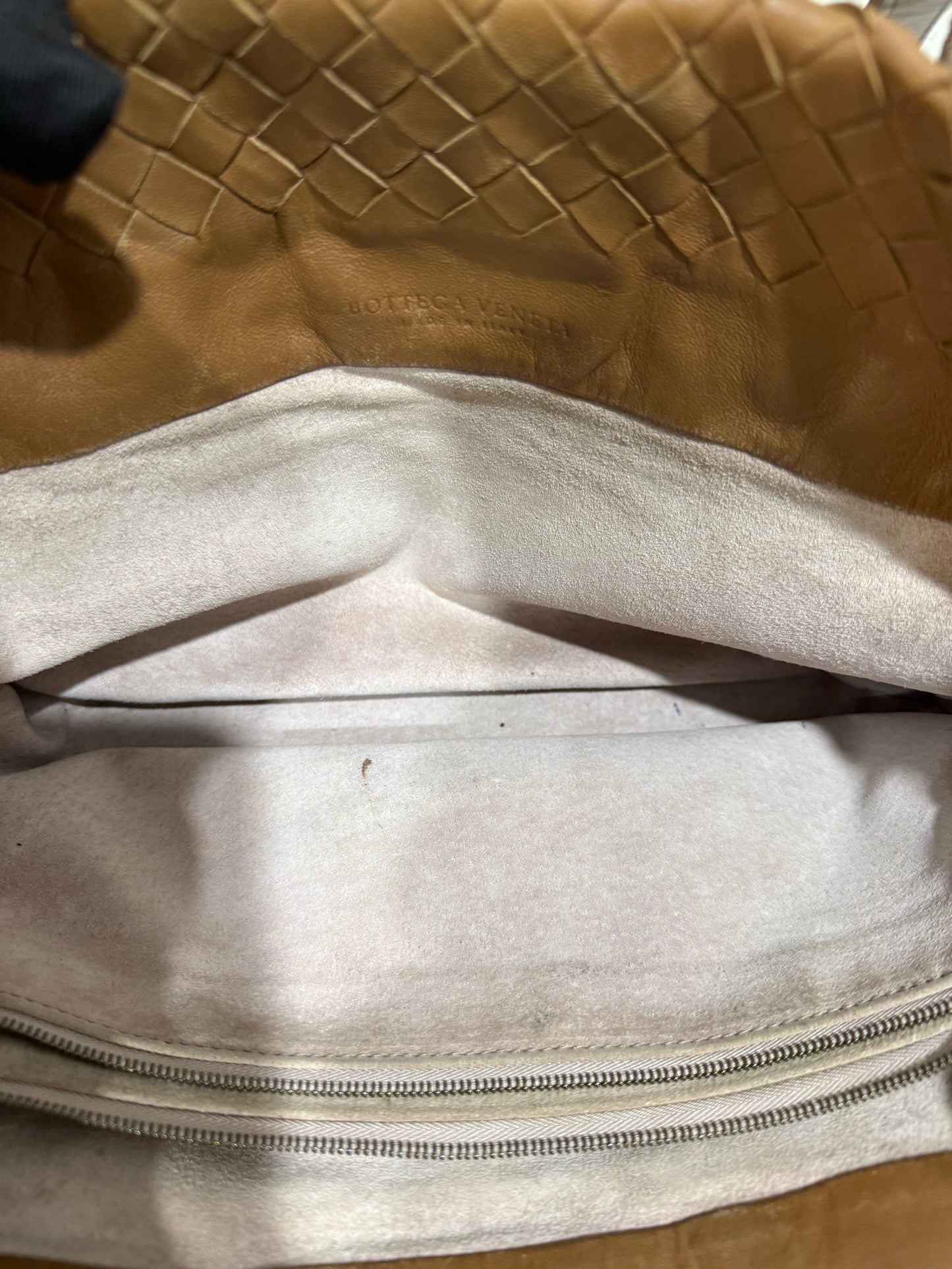 Bottega Veneta Brown Intrecciato Flower Tote