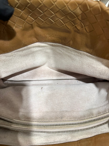 Bottega Veneta Brown Intrecciato Flower Tote