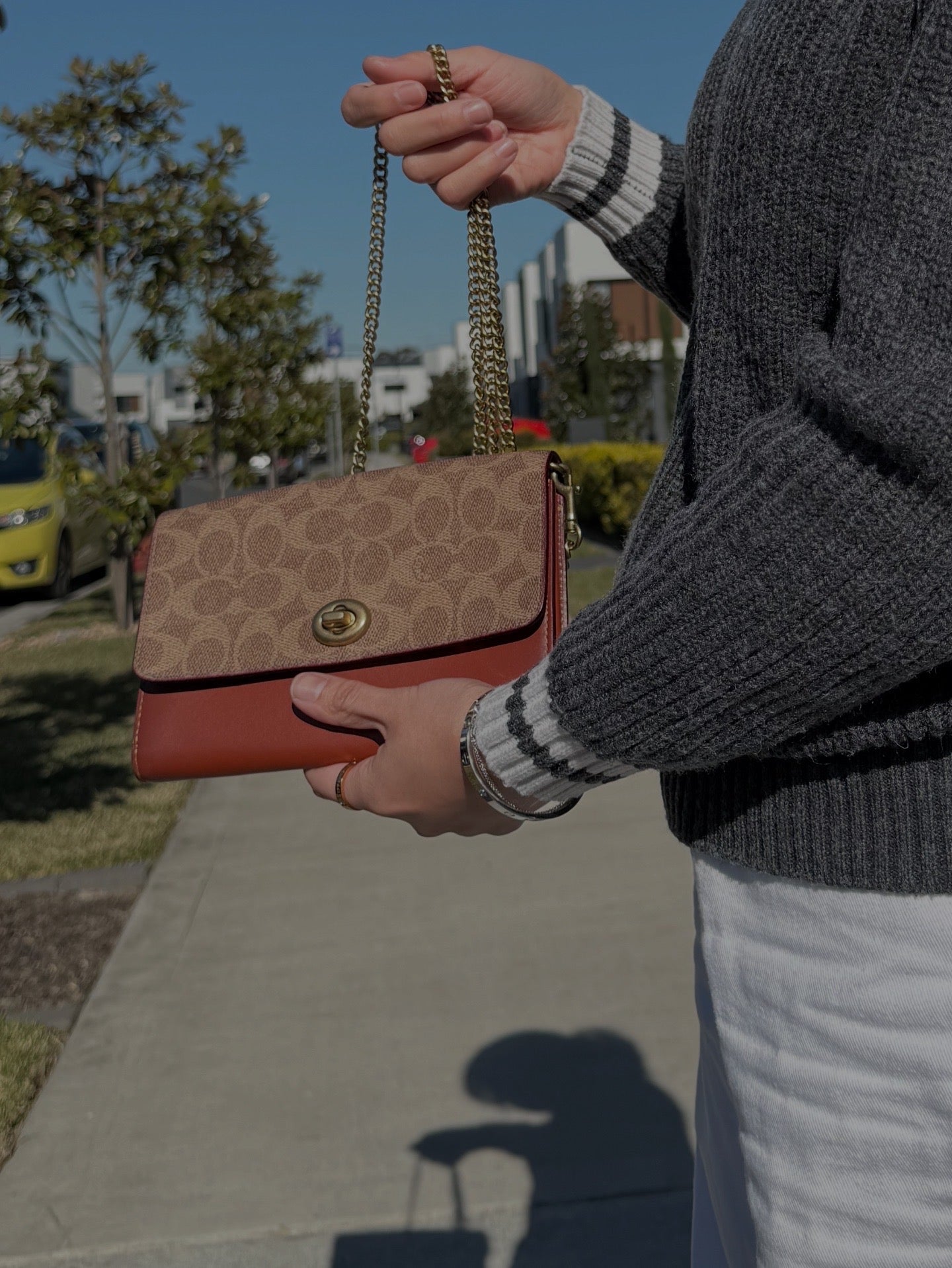 Coach Marlow Turnlock Crossbody Clutch Bag