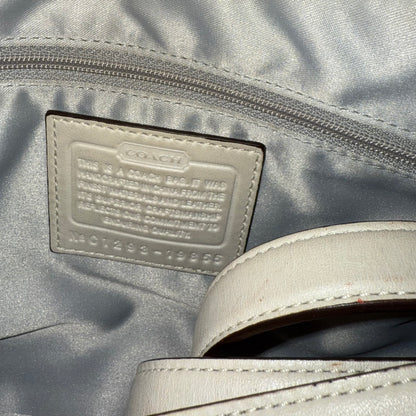 COACH White Leather Shoulder Bag