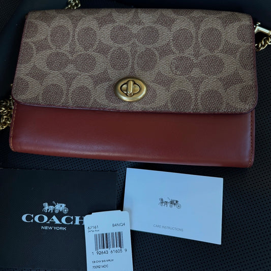 Coach Marlow Turnlock Crossbody Clutch Bag