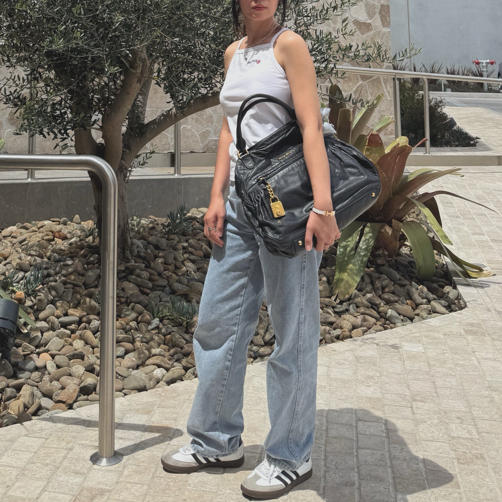 Miu Miu Nappa Mini Charm Bag