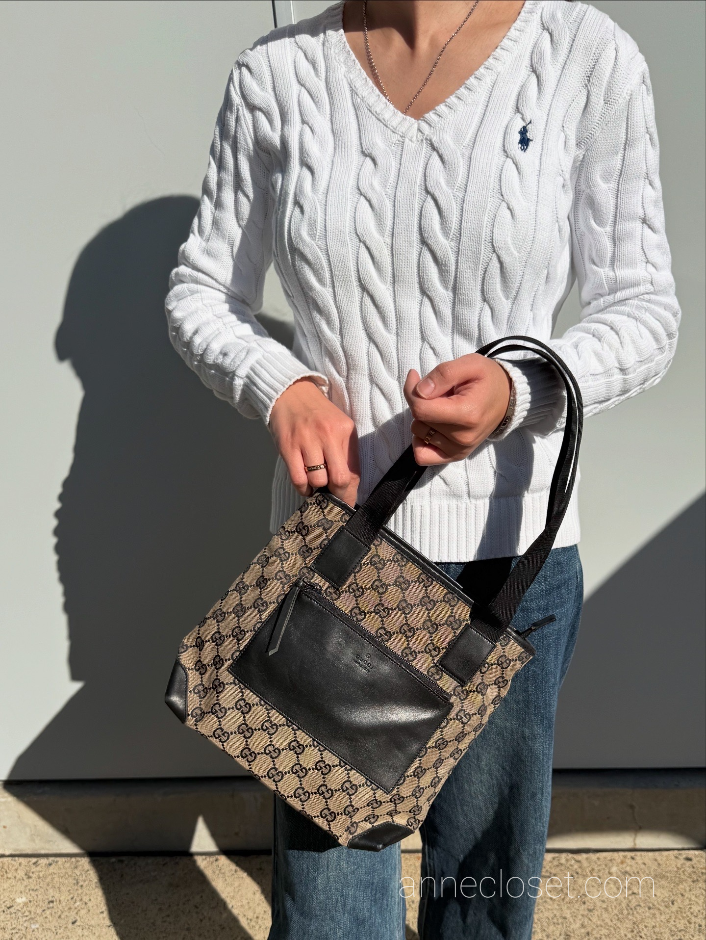 GUCCI GG Canvas Tote Bag