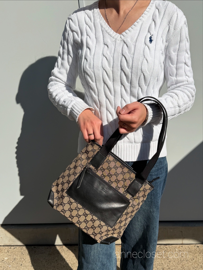 GUCCI GG Canvas Tote Bag