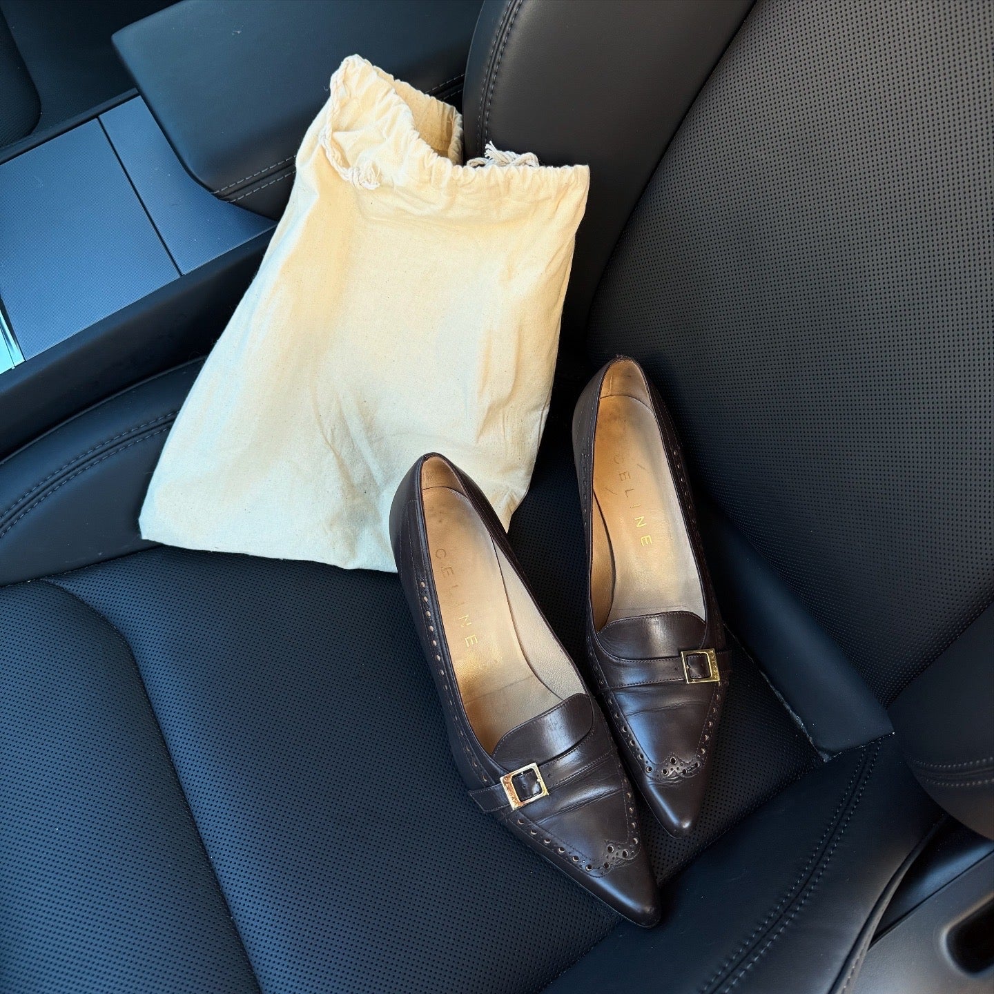 CELINE VERO CUOIO Heels 6cm