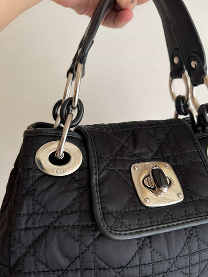 Dior Charming Nylon Cannage Tote