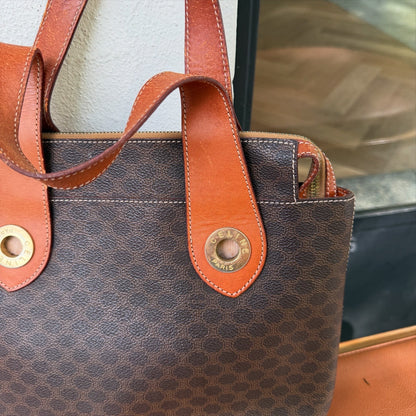 Celine Macadam Circle Logo Top Handle Bag