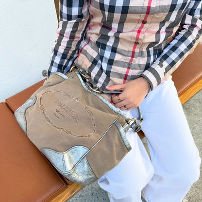 Prada Canapa Shoulder Bag