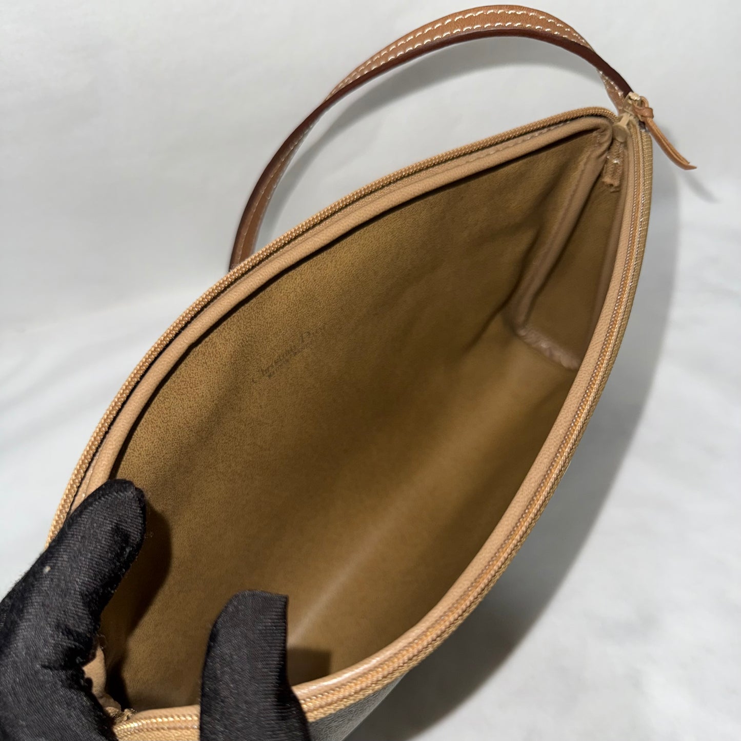 Dior Vintage 20th Century Honeycomb Coated Canvas Clutch Bag