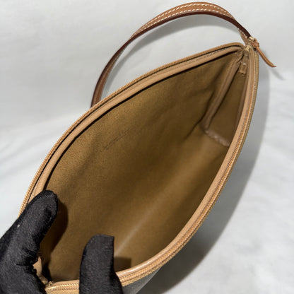 Dior Vintage 20th Century Honeycomb Coated Canvas Clutch Bag