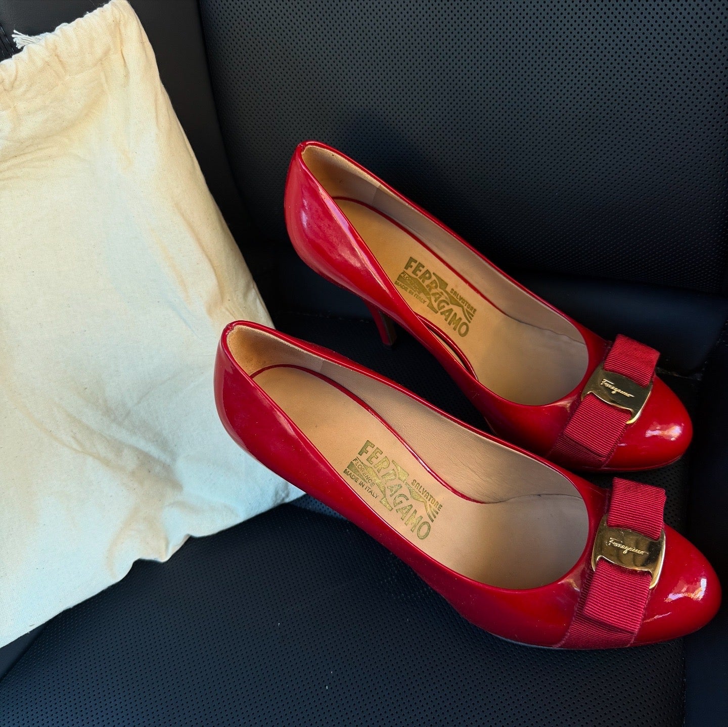 Salvatore Ferragamo Red Heels 9cm