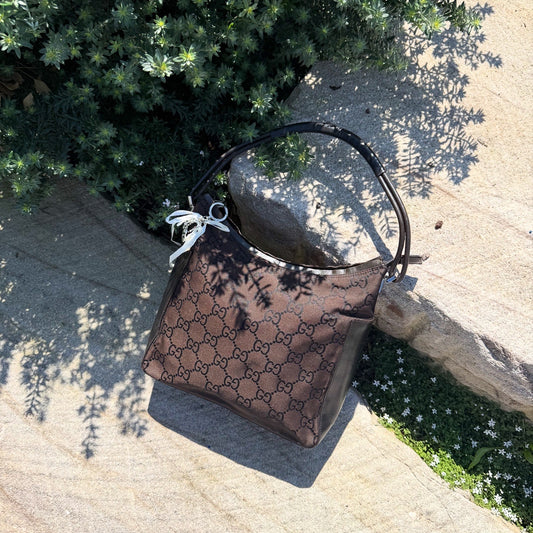 Gucci Tom Ford Slim Horsebit Brown Shoulder Bag