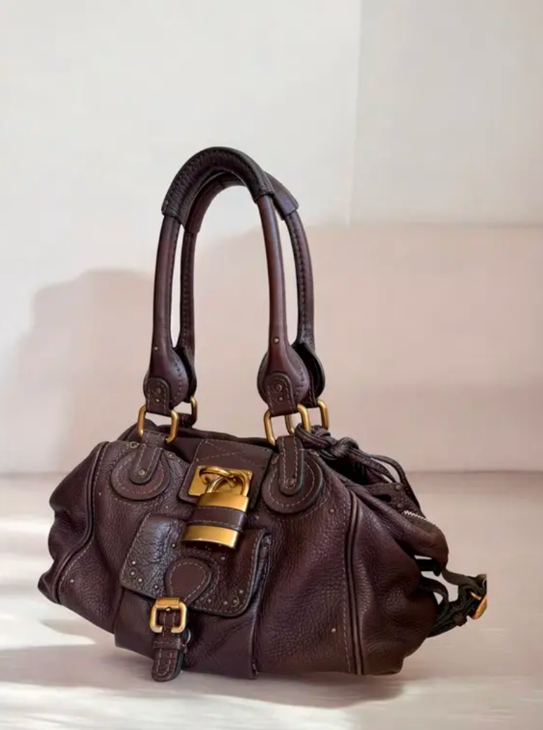 Chloé Dark Brown Leather Paddington Satchel