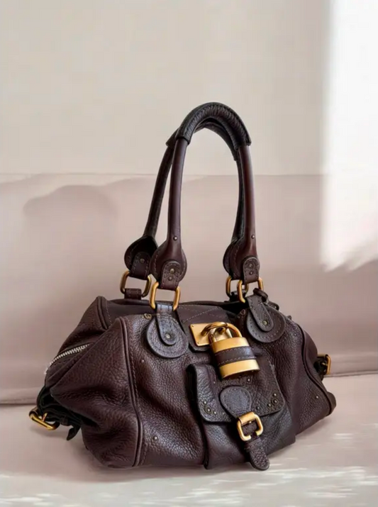 Chloé Dark Brown Leather Paddington Satchel
